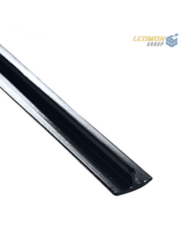 Perfil de Aluminio Negro T (2,45M) -...
